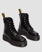 BOOTS PLATEFORMES JADON EN CUIR VERNI