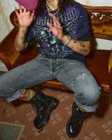 BOOTS PLATEFORMES JADON EN CUIR VERNI